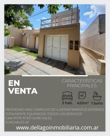 COMPLEJO DE 4 DEPARTAMENTO EN VENTA Y PROPIEDAD