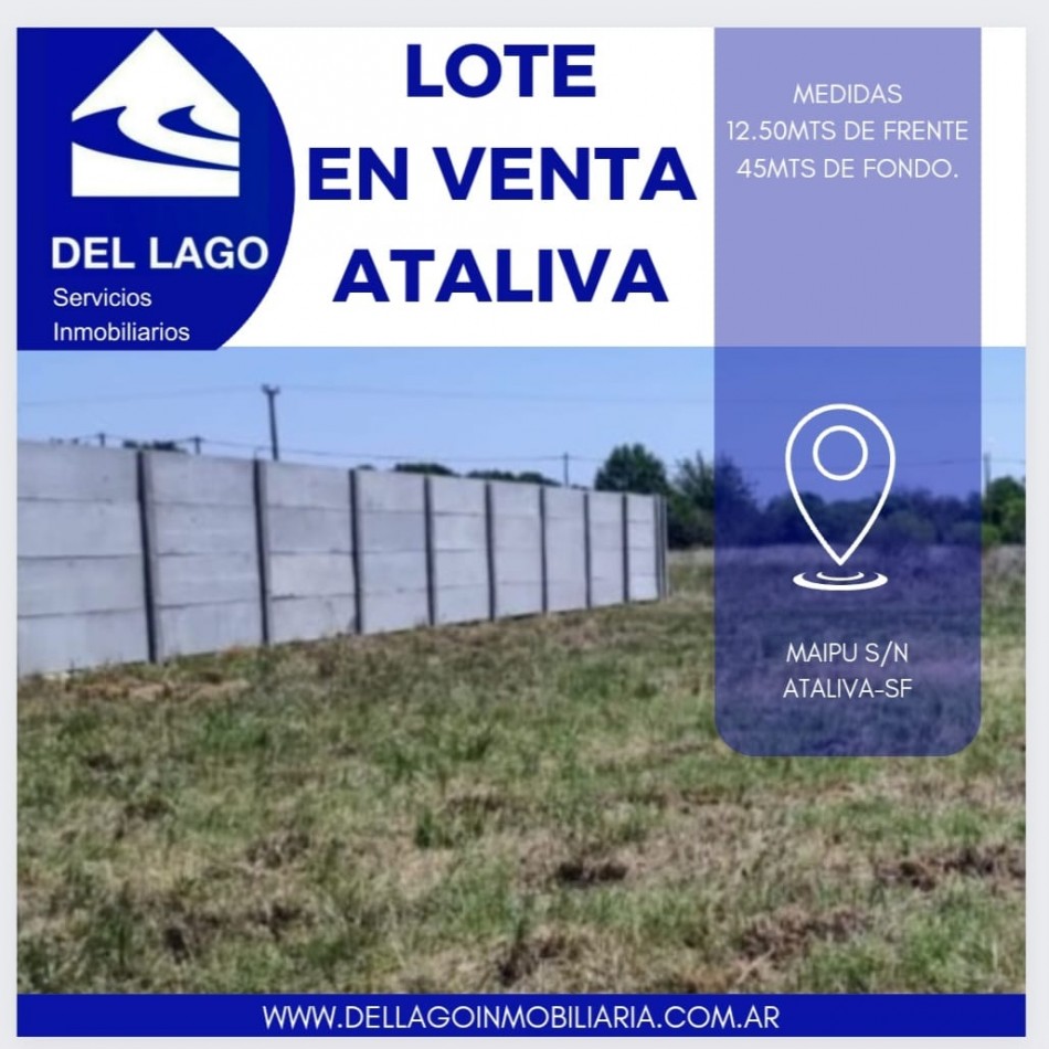 Foto Terreno en Venta en Ataliva, Santa Fe - U$D 10.000 - pix113464675 - BienesOnLine