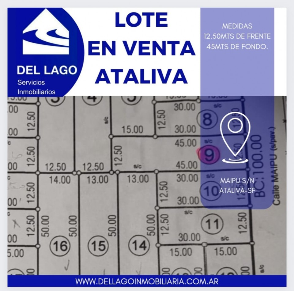 LOTE EN VENTA ATALIVA-SF