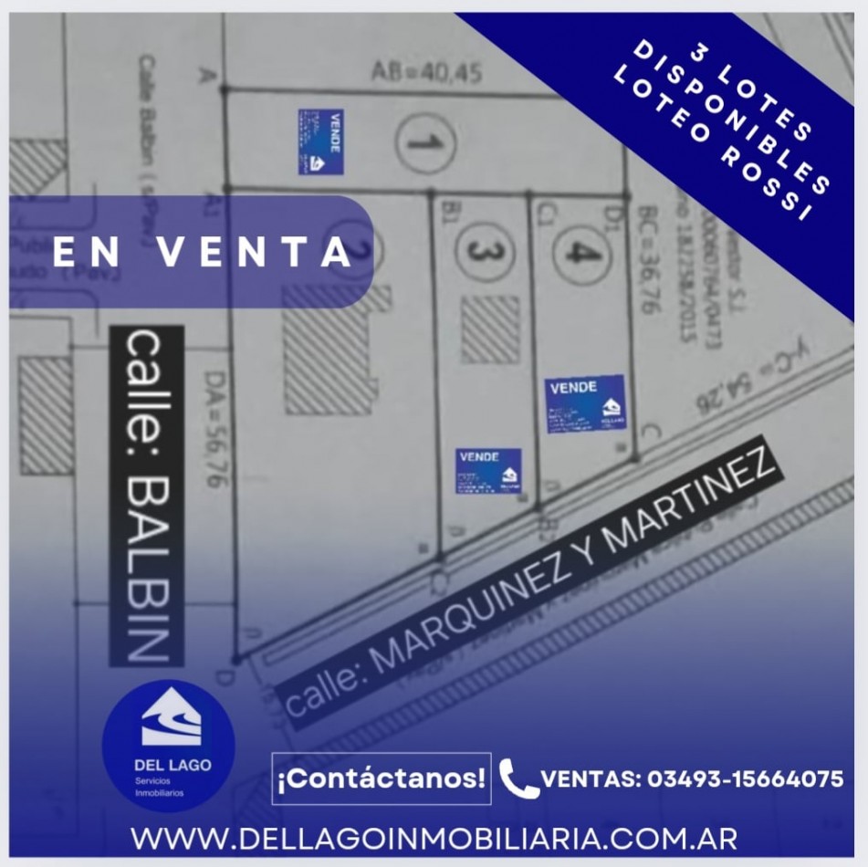 LOTES EN VENTA