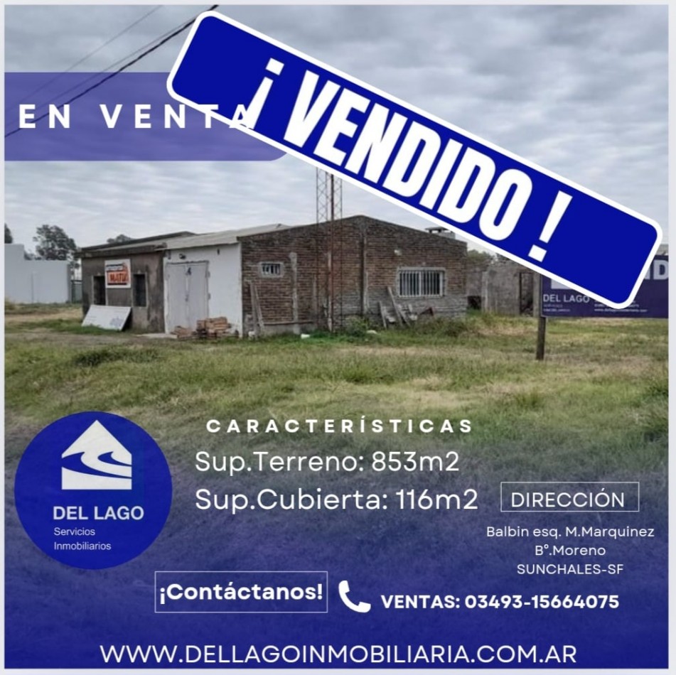 TERRENO EN VENTA CON EDIFICACION PRECARIA