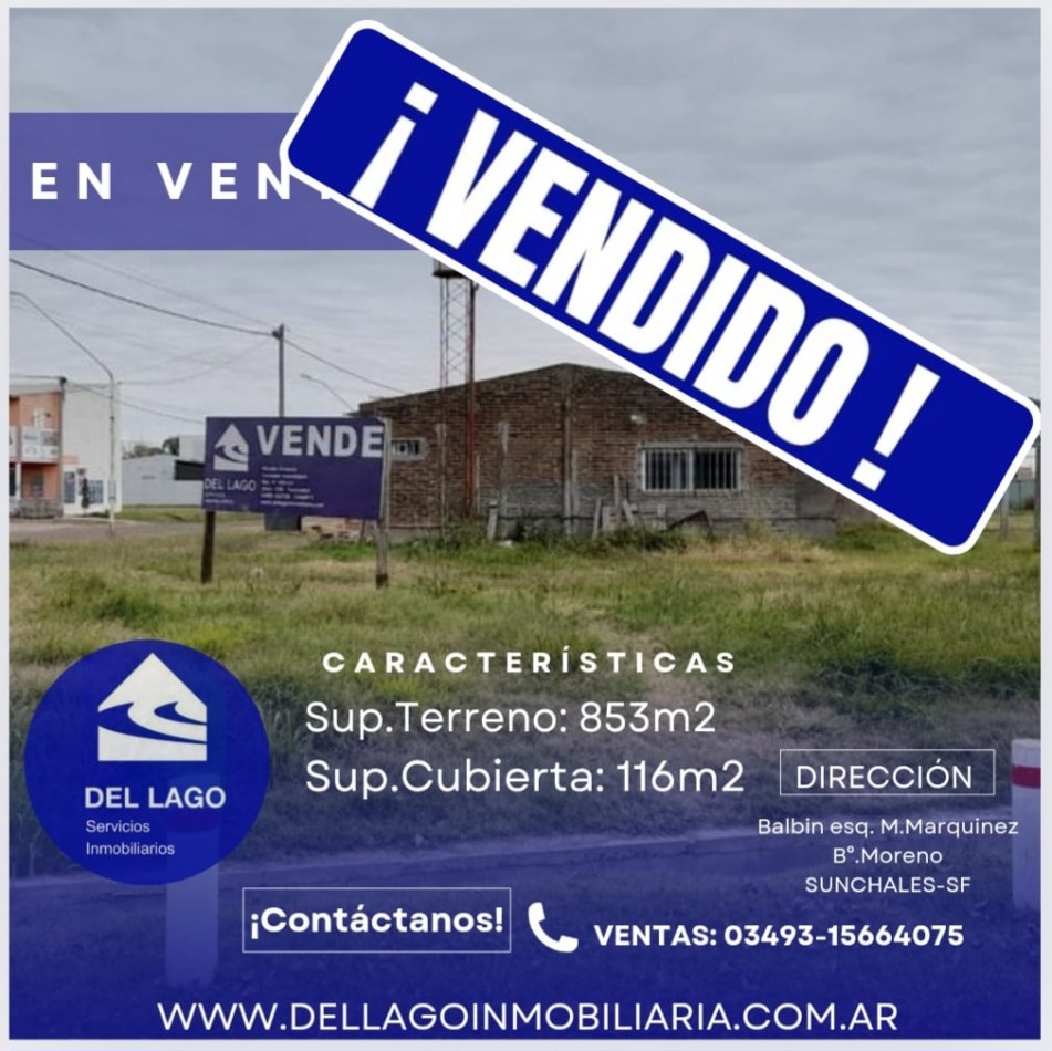 TERRENO EN VENTA CON EDIFICACION PRECARIA