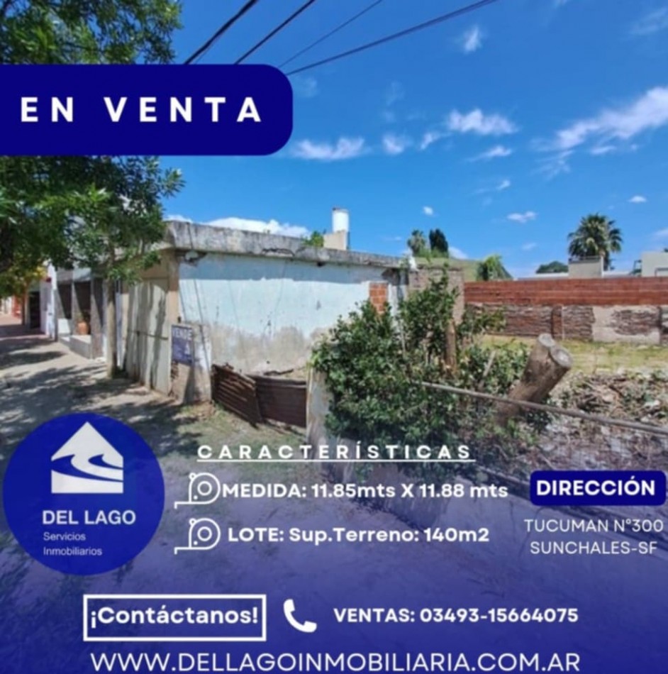 LOTE, CON CONTRUCCION DE GARAJE EN VENTA