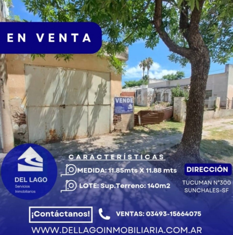 LOTE, CON CONTRUCCION DE GARAJE EN VENTA