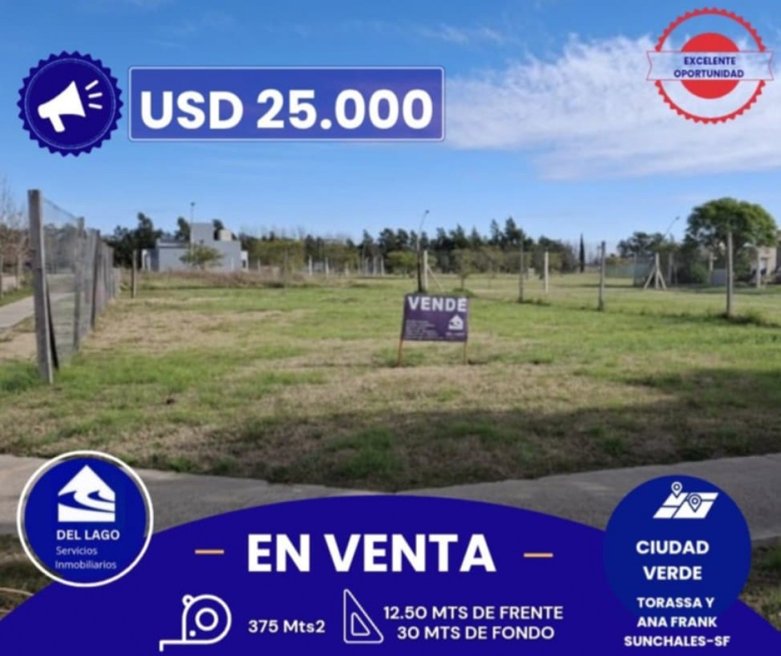 LOTE EN VENTA-CIUDAD VERDE