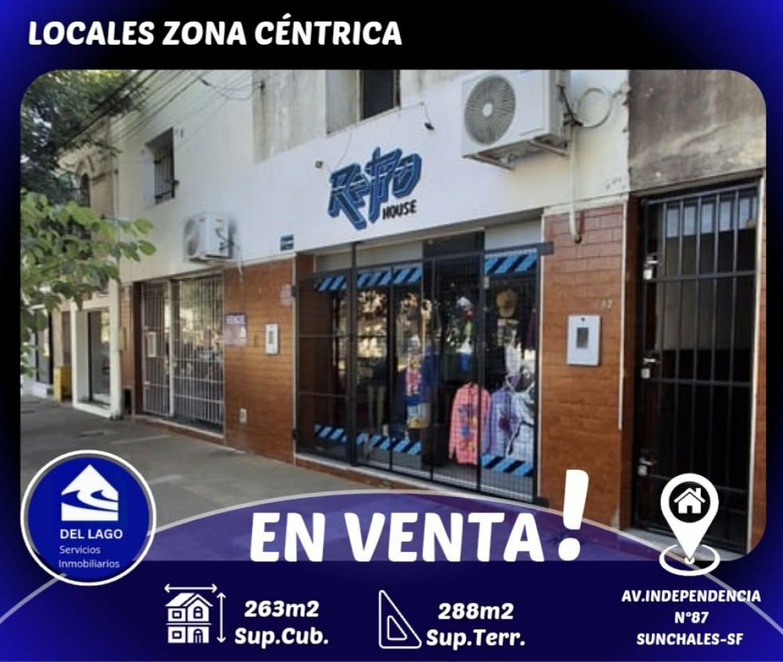 LOCALES CENTRICO- MAS PROPIEDAD INTERNA EN VENTA
