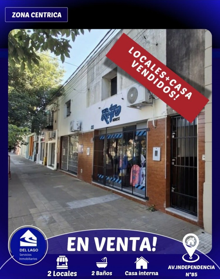 LOCALES CENTRICO- MAS PROPIEDAD INTERNA EN VENTA