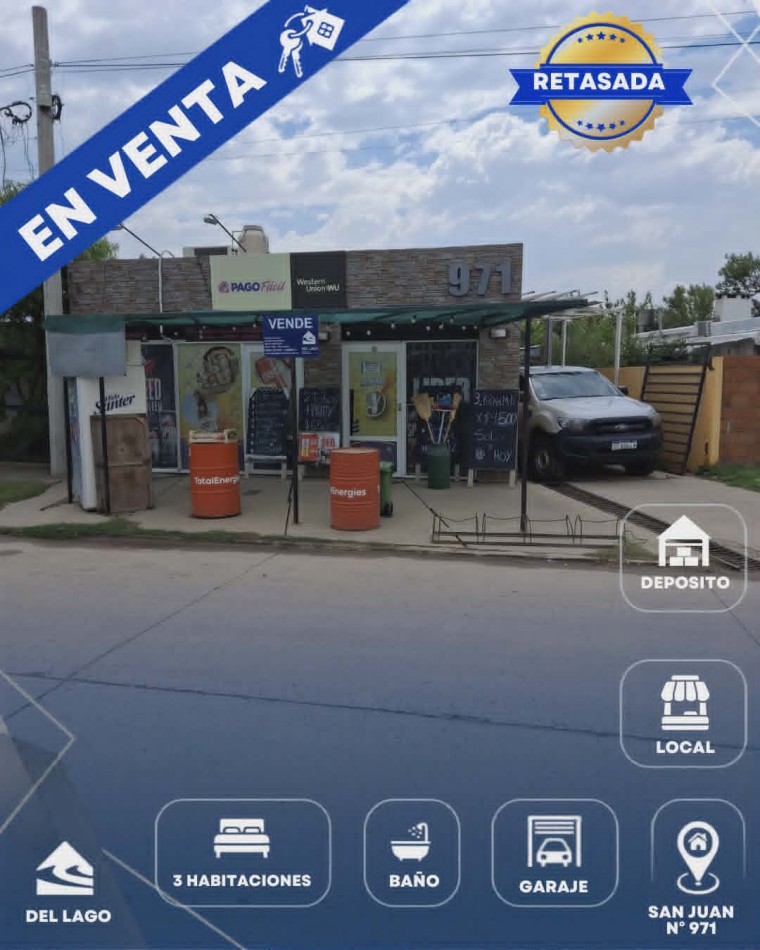 CASA + LOCAL COMERCIAL EN VENTA