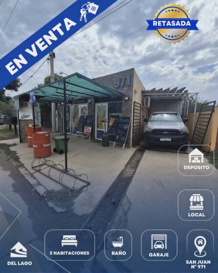 CASA + LOCAL COMERCIAL EN VENTA