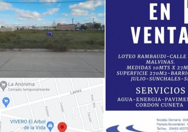 TERRENO EN VENTA